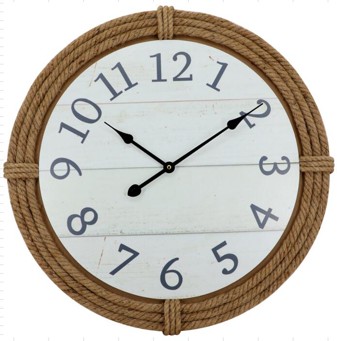 rustic wood wall clock