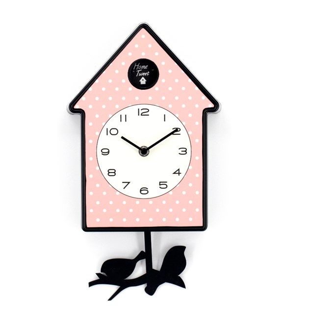 plastic pendulum wall clock