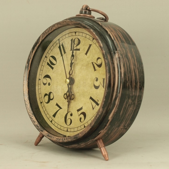 Reloj despertador de mesa analógico de cuarzo decorativo para sala de estar retro vintage