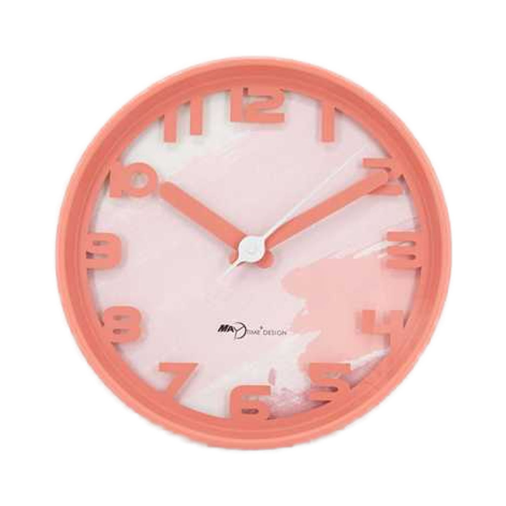 Reloj de pared moderno de plástico de cuarzo con diseño de una sola cara, silencioso, con aguja de moda, para el hogar y la sala de estar.